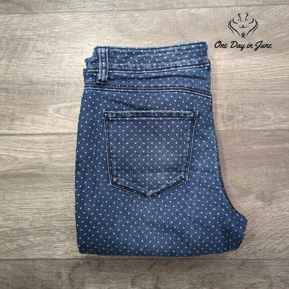 Lauren Conrad Polka Dot Ankle Jeans Size 4 - Picture 6 of 6